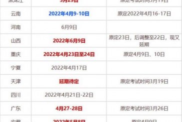 又有6省考试有新变动_2022年专升本最新考试时间整理