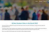 2022全球最佳留学城市排名公布_澳洲这座城市第一